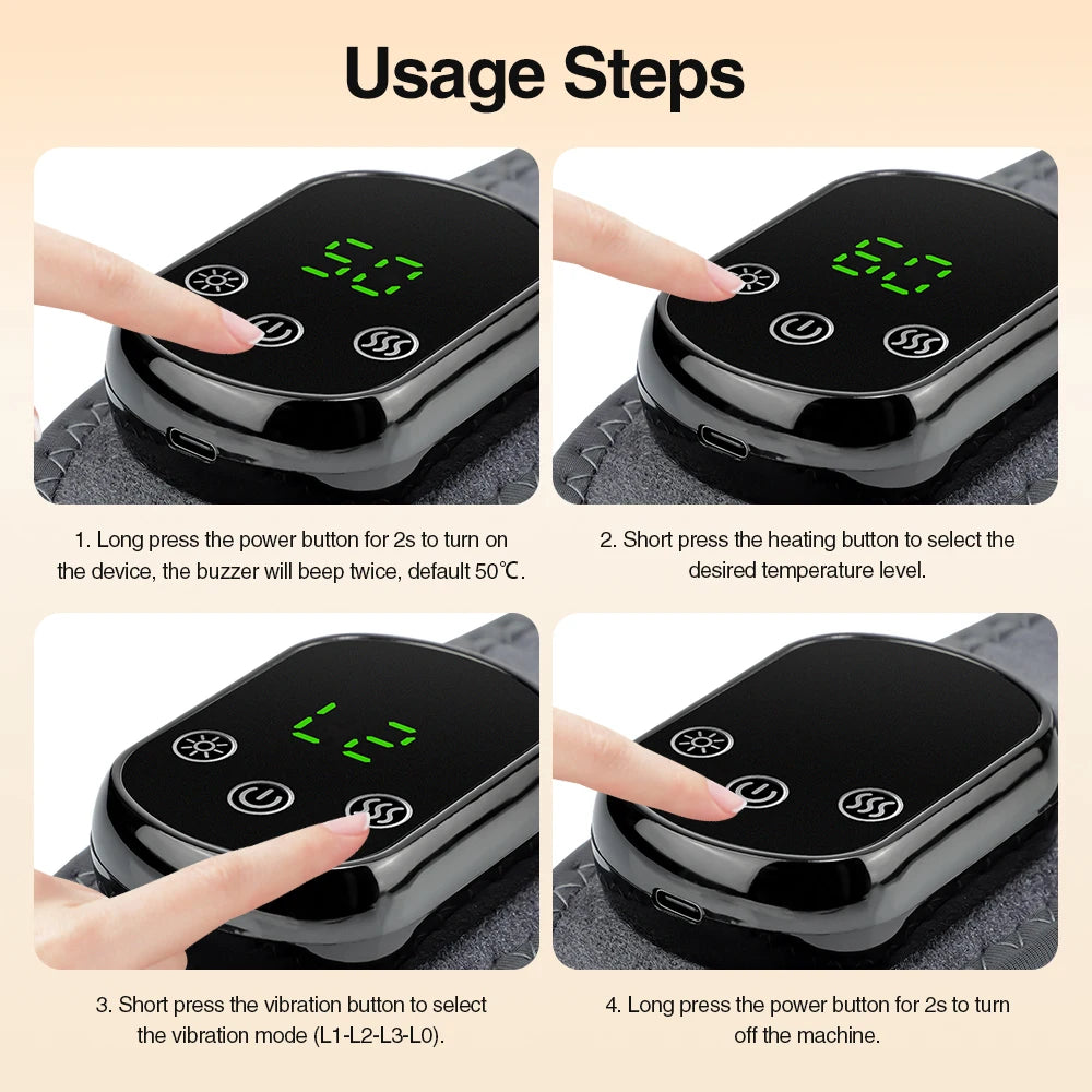 Electric foot and hand massager can vibrate