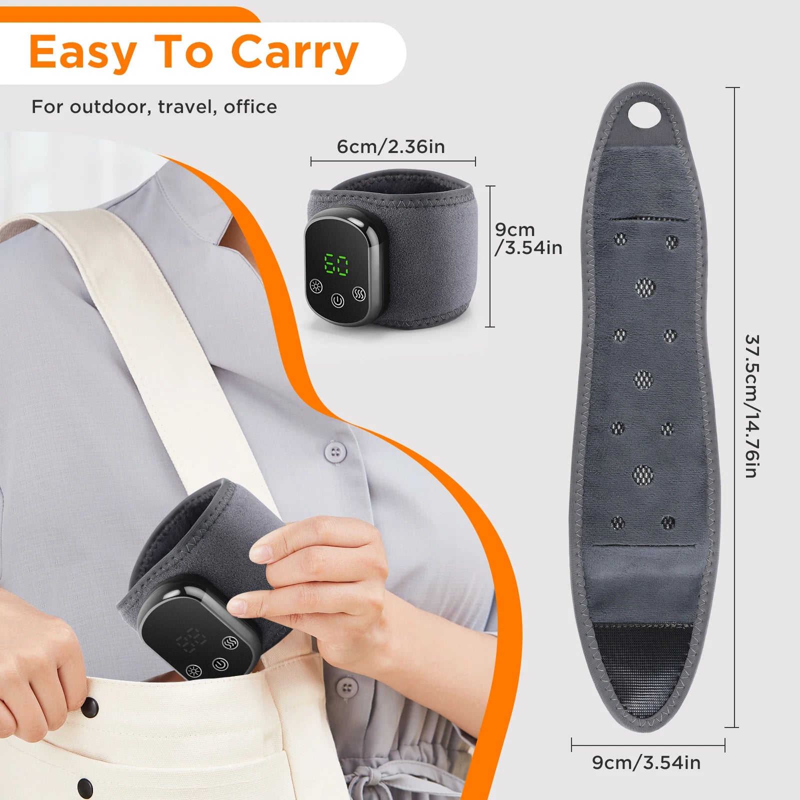 Electric foot and hand massager can vibrate