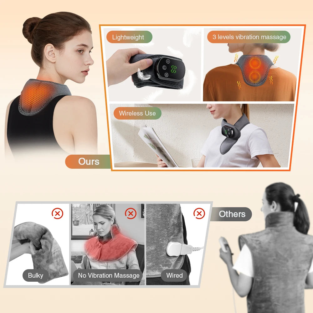 Electric foot and hand massager can vibrate