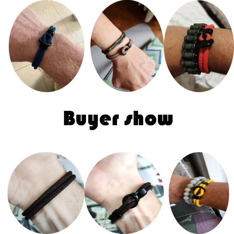 Fashion Rope Bracelet Men Double