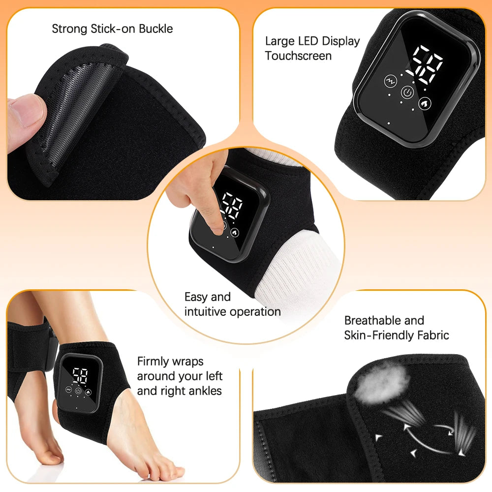 Electric foot and hand massager can vibrate