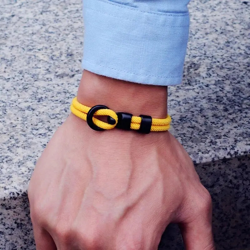 Fashion Rope Bracelet Men Double