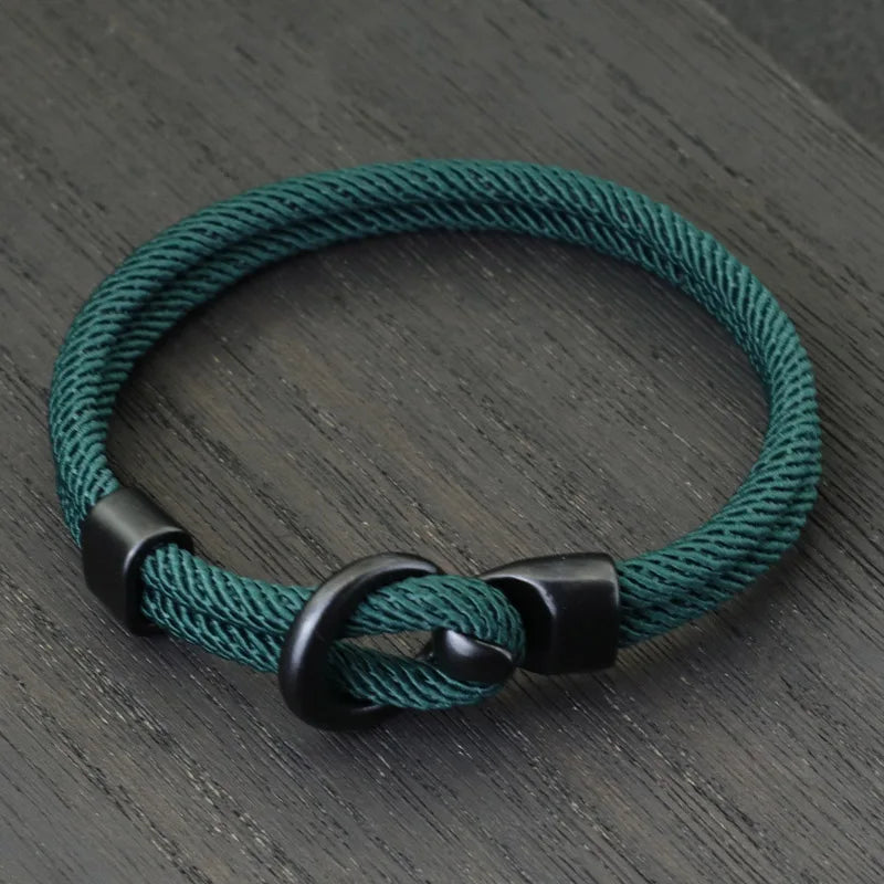 Fashion Rope Bracelet Men Double