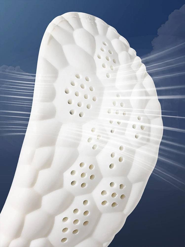 1/2/4pairs Latex Sport Insoles Soft High
