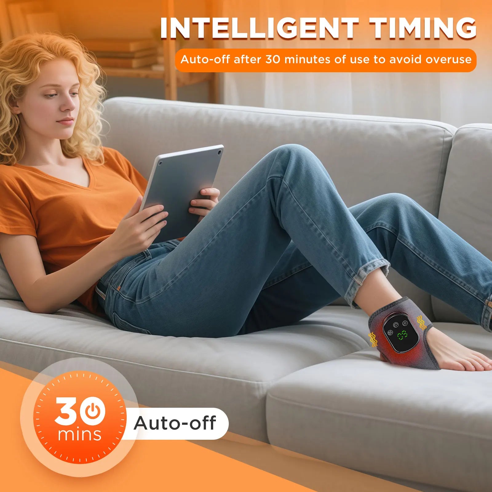 Electric foot and hand massager can vibrate