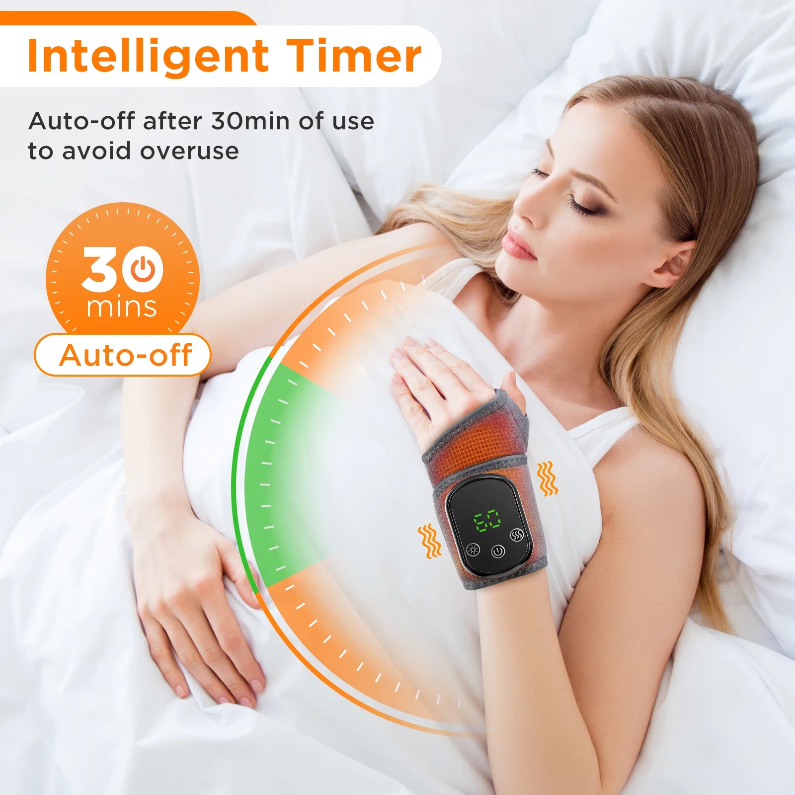 Electric foot and hand massager can vibrate