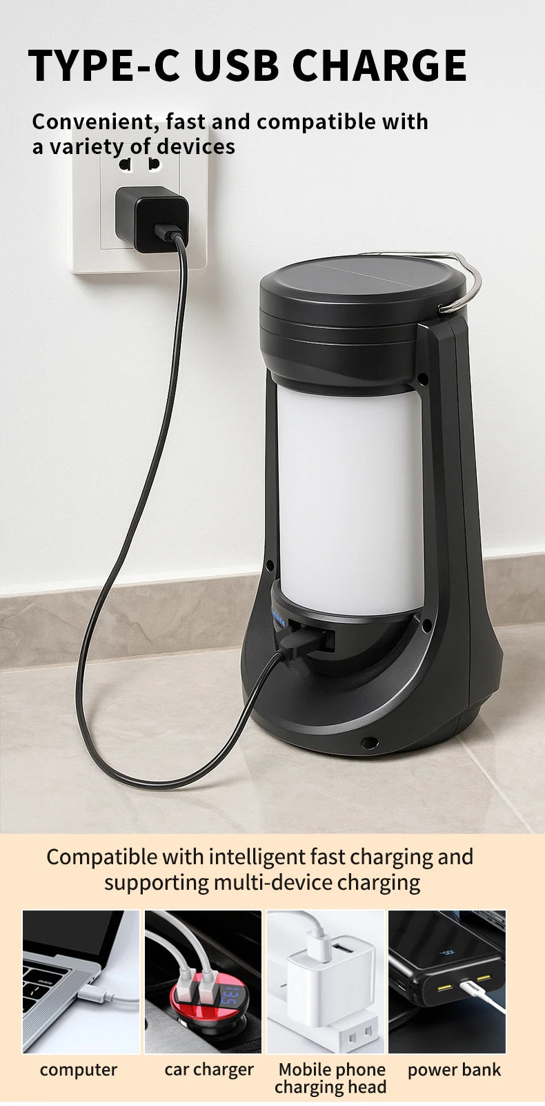 New multi-functional LED camping light