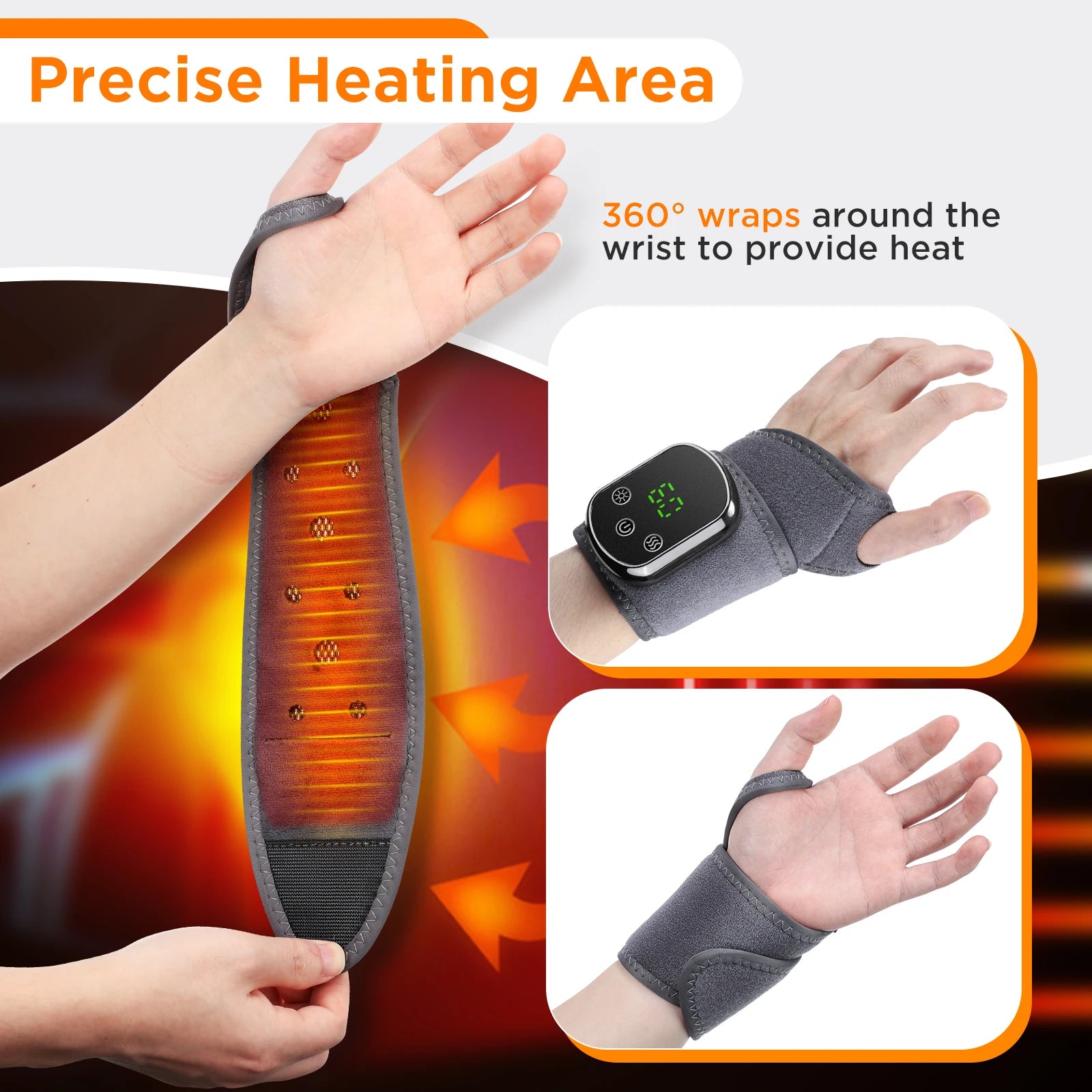 Electric foot and hand massager can vibrate
