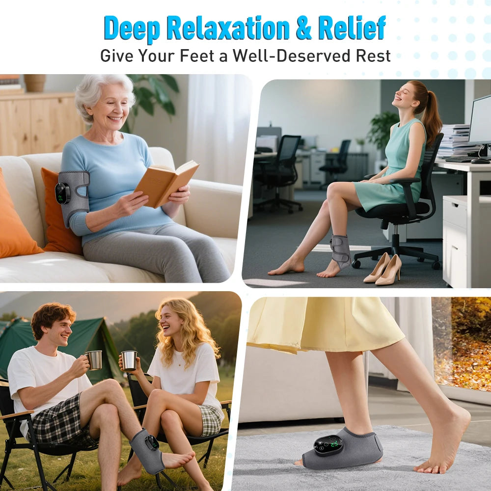 Electric foot and hand massager can vibrate