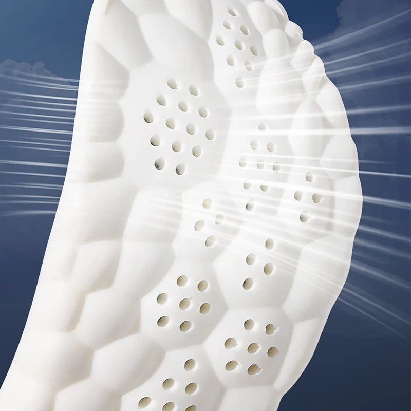 1/2/4pairs Latex Sport Insoles Soft High