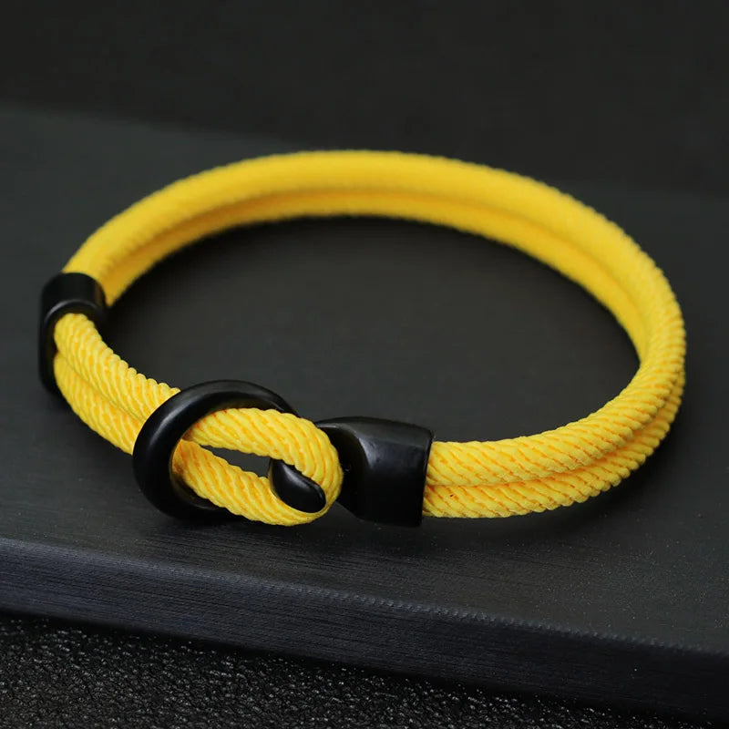 Fashion Rope Bracelet Men Double