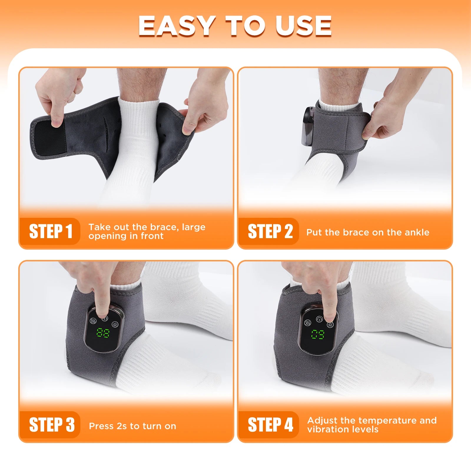 Electric foot and hand massager can vibrate