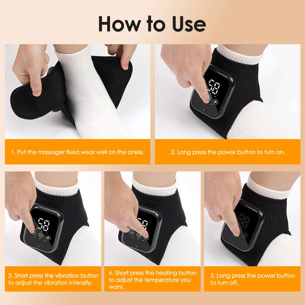 Electric foot and hand massager can vibrate